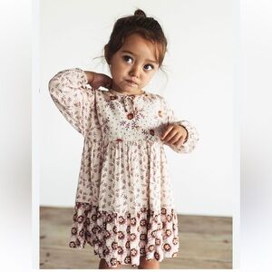 Zara Boho Floral Long Sleeve Dress